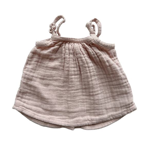 City Mouse Organic Muslin Tank Top Size 3-6m - Picture 2 of 3